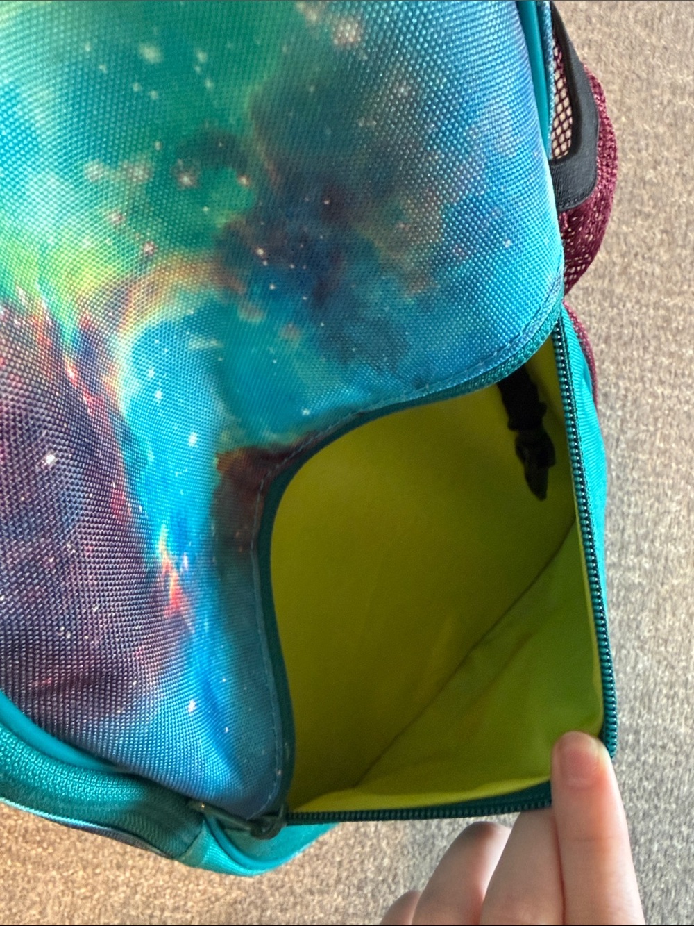 Kavu Teal Galaxy Rope Strap Sling Bag - Picture 4 of 6